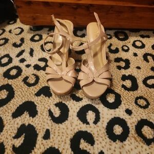 Thalia Sodi Blush Strappy Heels